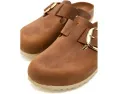 Клоги Birkenstock Boston Big Buckle из гладкой кожи с анатомической стелькой
