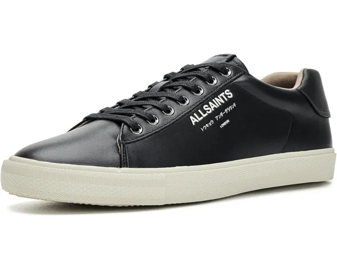 Кроссовки AllSaints Underground Leather Low Top на плоской подошве