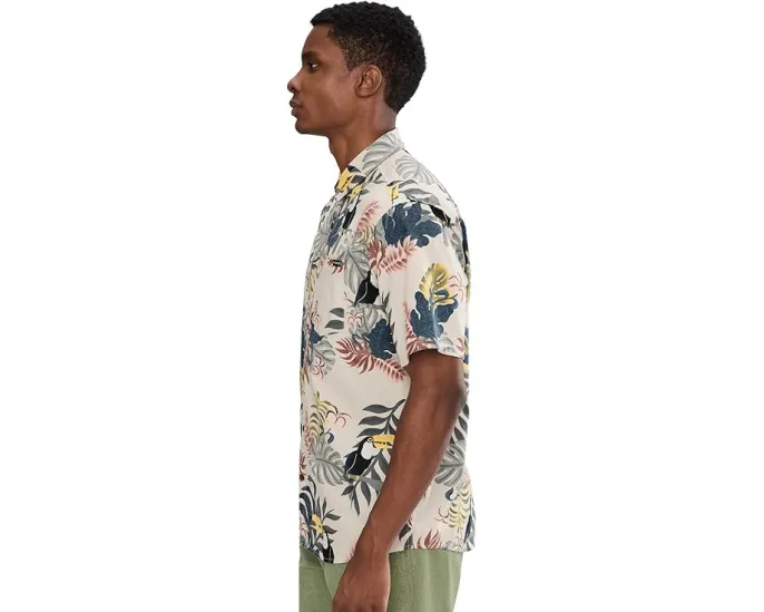 Hurley Lido Stretch Рубашка с коротким рукавом и карманом для очков