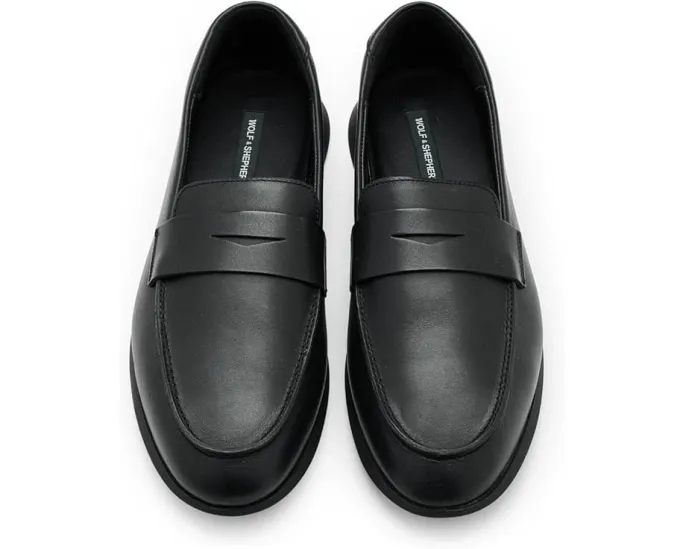 Лоферы Wolf & Shepherd Coast из замши с круглым носком и кожаной подошвой