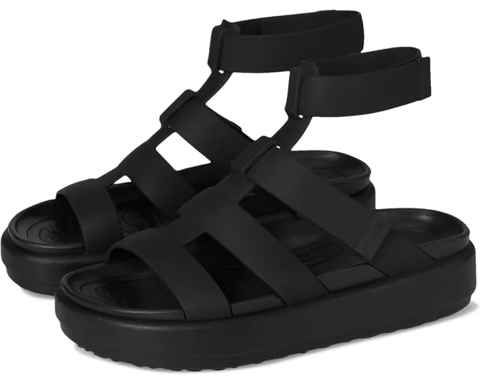 Crocs Сандалии Brooklyn Luxe Gladiator с застежкой на липучке
