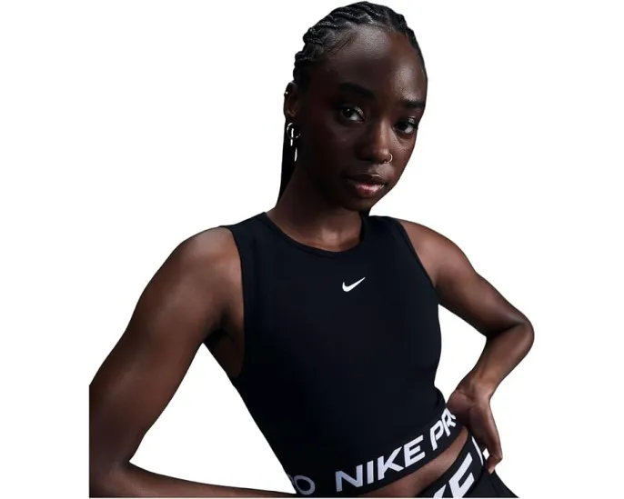 Топ Nike Pro Dri-FIT Cropped Tank Top облегающий с технологией Dri-FIT