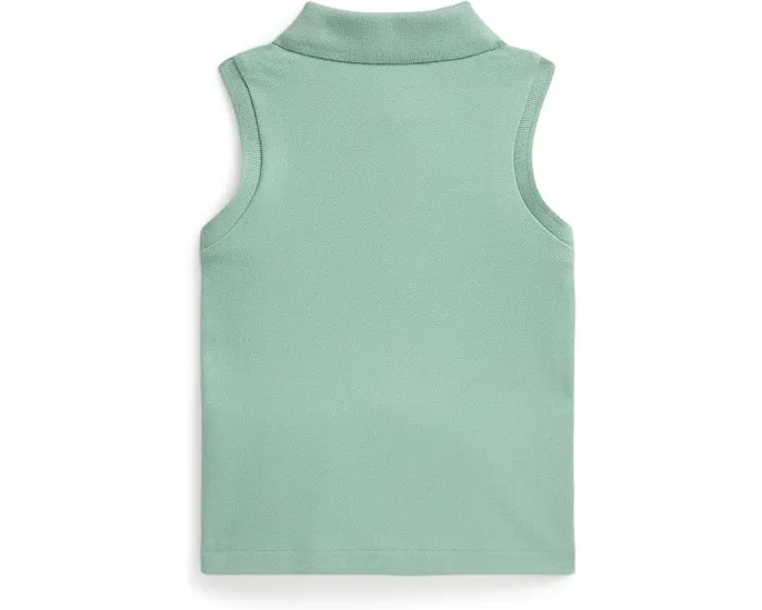 Polo Ralph Lauren Kids Поло без рукавов из стрейч-сетки для малышей и детей