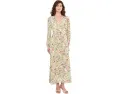 Платье-макси Vince Camuto с запахом и объемными рукавами