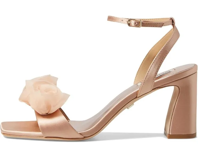 Сандалии Badgley Mischka Carli с розеткой на открытом квадратном носке