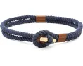 Ремень Lauren Ralph Lauren с веревочным плетением и кожаной отделкой