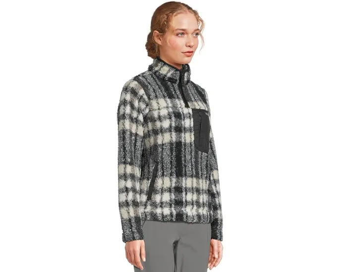 Куртка Columbia West Bend 1/4 Zip II с воротником стойкой и клетчатым принтом