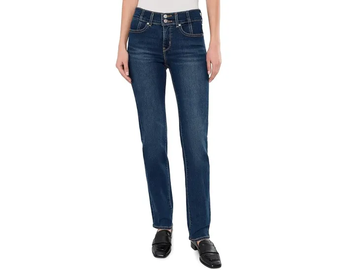 Джинсы Levi's 314 Corset Straight с корсетным поясом и прямым кроем