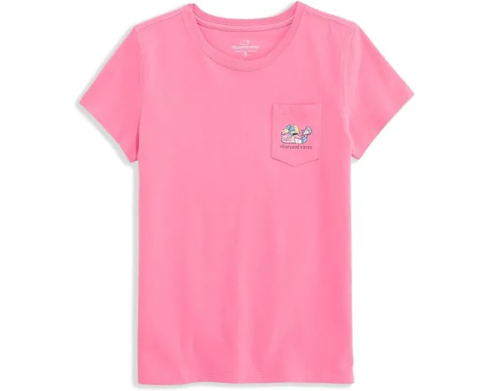 Футболка Vineyard Vines Kids с короткими рукавами и карманом