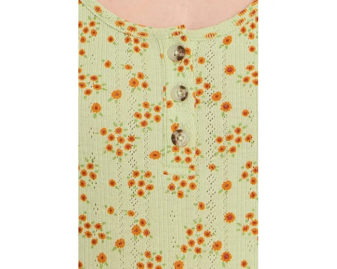 Майка Foothill Pointelle Henley Tank из органического хлопка и переработанного полиэстера Toad&Co