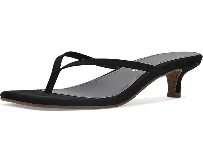 Сандалии TKEES Square Toe Julia Suede на низком каблуке