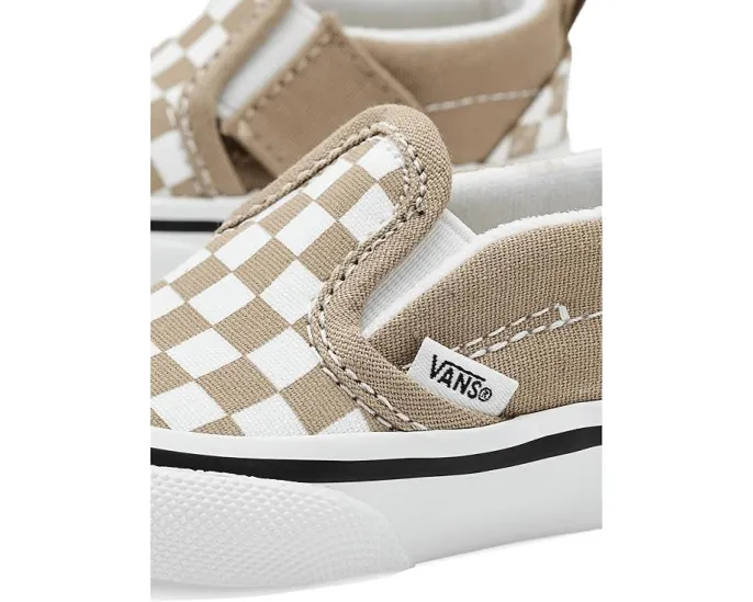 Детские кеды Vans Slip-On V клетчатые без шнуровки