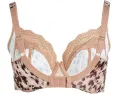 Elomi Lucie Underwire Plunge Stretch Bra бюстгальтер с цветочным принтом и чашками из стрейч-кружева