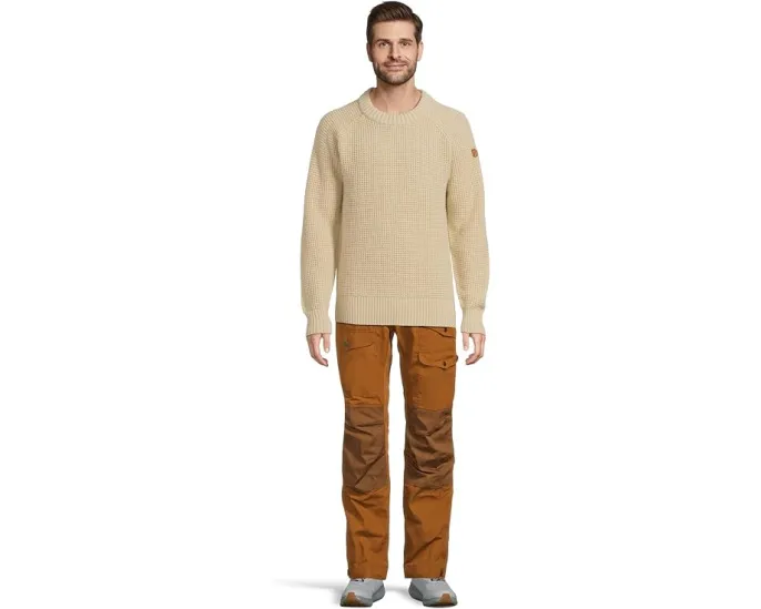 Свитер Fjällräven Ovik Waffle Knit из мериносовой шерсти с регланом