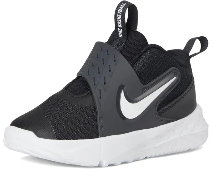 Детские баскетбольные кроссовки Nike Team Hustle D 12 с системой застежки на липучке