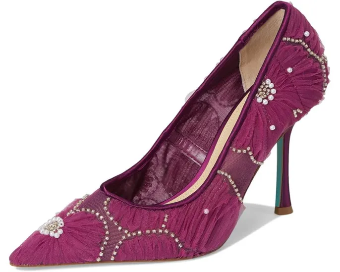 Туфли Roxie от Blue by Betsey Johnson с сетчатым верхом и бисерным цветочным декором