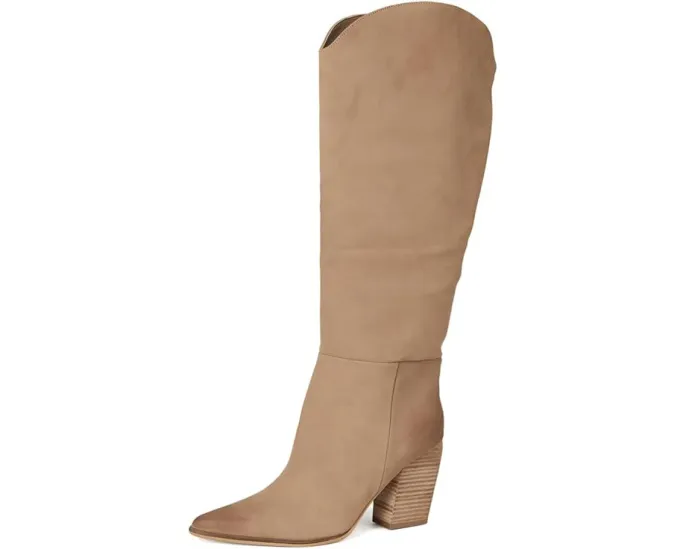 Ботинки Croft Steve Madden до колена с квадратным каблуком и острым носком