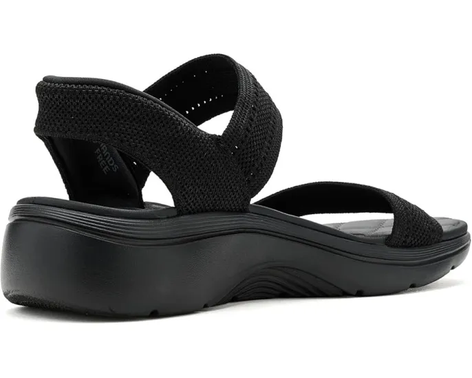 Сандалии SKECHERS Hands Free Slip-ins GO Walk Arch Fit 2.0 Shiny Knit с клиньем