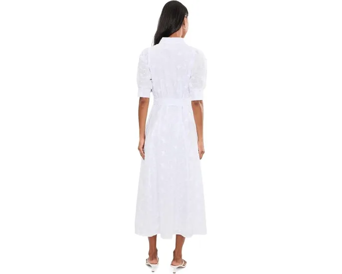 Платье-рубашка миди Larkyn Midi Shirtdress от Lilly Pulitzer с расклешенным подолом