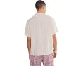 Hurley Oceanside Рубашка с коротким рукавом в полоску и льняной тканью
