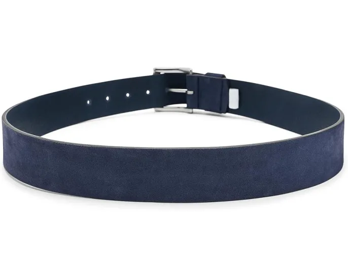 Кожаный ремень Johnston & Murphy Roller-buckle с гравированным роликом