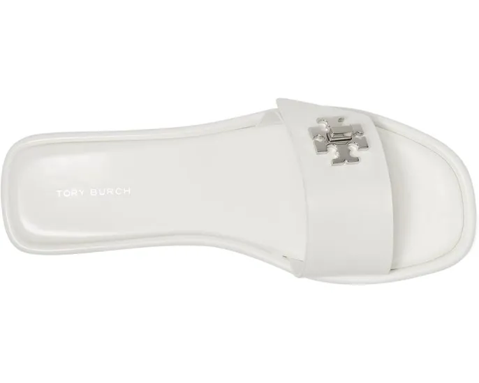 Сандалии Tory Burch T Lock Slide с широким ремешком и логотипом