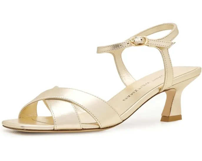 Босоножки Stuart Weitzman Vinnie Sandal 50 на каблуке kitten heel