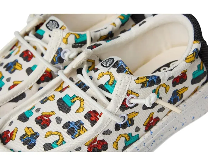 Детские кеды Hey Dude Wally Trucks для малышей с память формы и верхом из хлопка