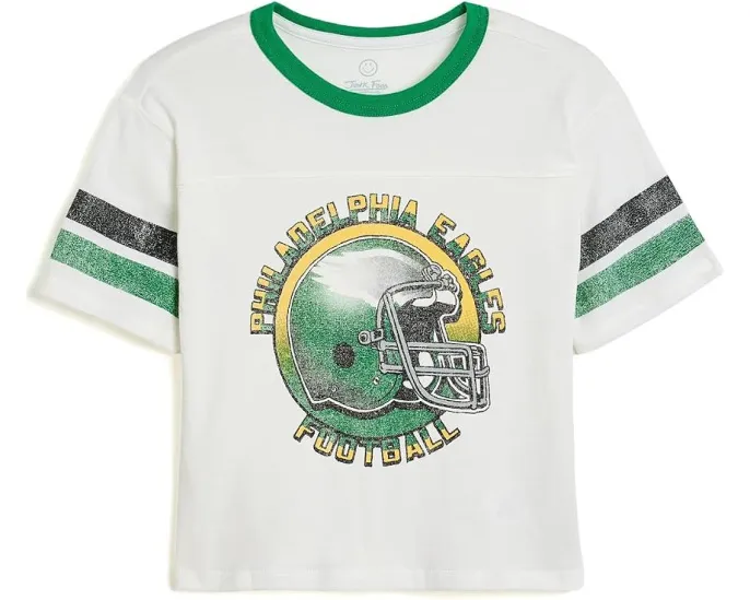 Футболка NFL Philadelphia Eagles с полосатым кокеткой от Junk Food Clothing для детей