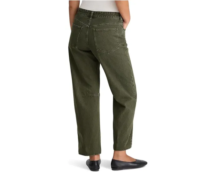 Джинсы Madewell Darted Barrel-Leg с расклешенным силуэтом в цвете Mossy Umber