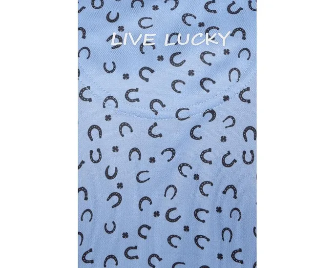 Поло Good Luck Polo с контрастной планкой и принтом Black Clover