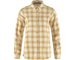 Фланелевая рубашка Övik от Fjällräven из смеси хлопка и шерсти