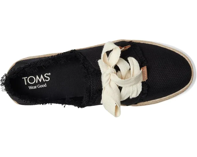 Кроссовки TOMS Carolina Lace-Up на платформе с кружевной шнуровкой