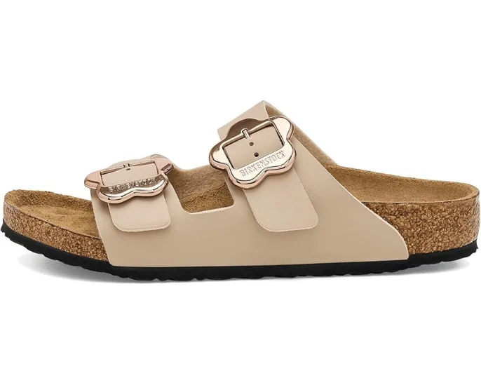 Детские сандалии Birkenstock Arizona с цветочной пряжкой и пробковой стелькой