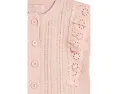 Детский комплект Barefoot Dreams Kids CozyChic Ultra Lite с оборкой из хлопкового гипюра