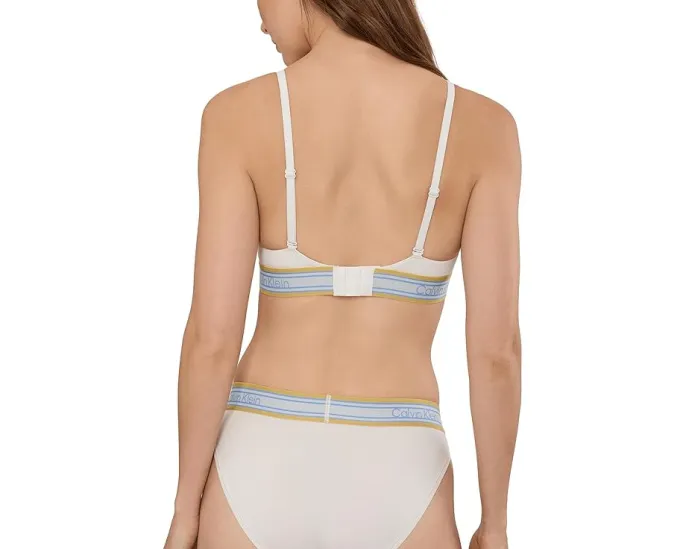 Бюстгальтер Calvin Klein Icon Cotton Modal Stripe Triangle с хлопковым модалом