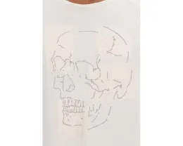 Футболка John Varvatos Skull Tiles Graphic с принтом черепа и круглым вырезом