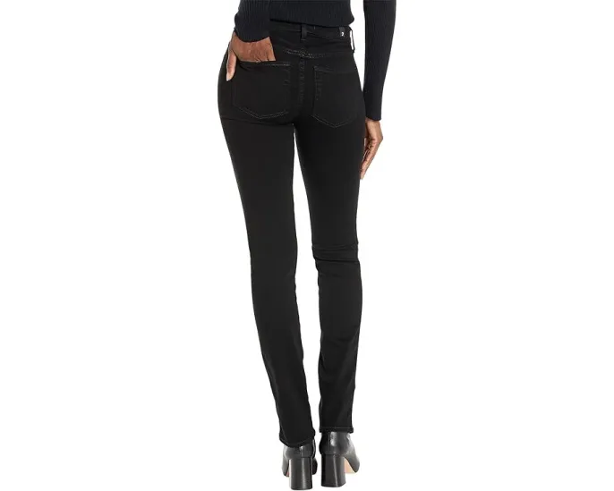 7 For All Mankind джинсы B(air) Kimmie Straight в цвете Rinse Black