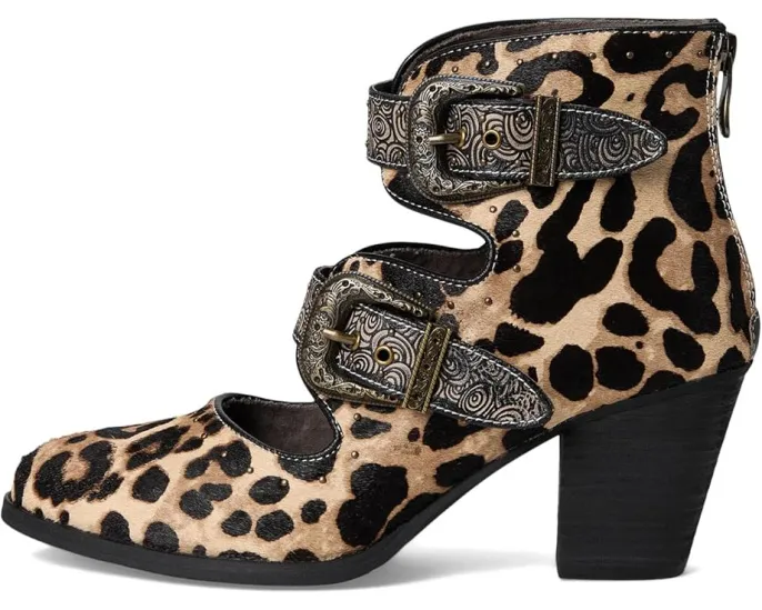Ботинки L'Artiste by Spring Step Notched-leo с леопардовым принтом и металлическими пряжками