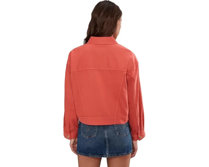 Укороченная джинсовая куртка Liverpool Los Angeles oversize из мягкой ткани