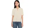 Футболка Varley Kasey Mock Placket Rib Tee с имитацией планки