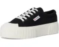 Кроссовки Superga 2631 Stripe Platform на массивной подошве с резиновым носком