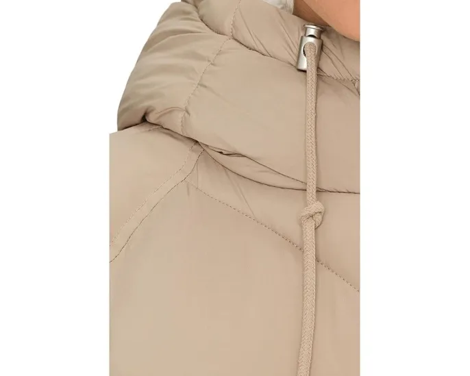 Длинная стеганая парка Levi's с капюшоном из шерпи