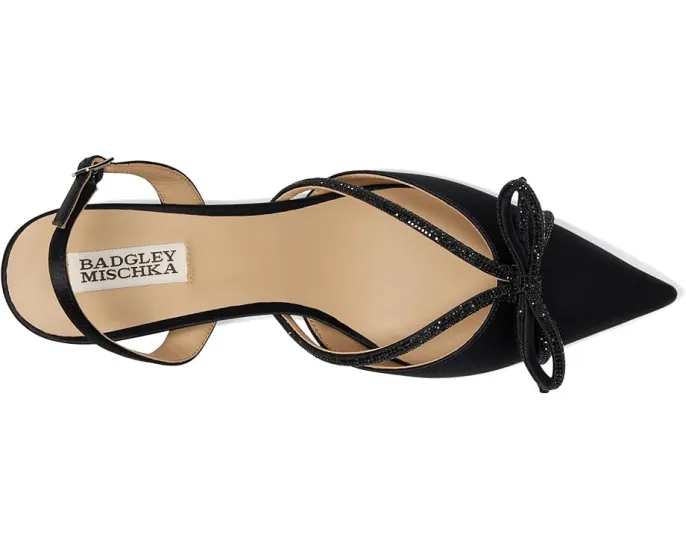 Туфли Badgley Mischka Angelina на каблуке kitten heel с отделкой стразами