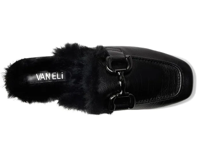 Лоферы Vaneli Skyla с искусственным мехом и металлической пряжкой