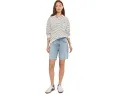 Шорты Ex-Boyfriend Mid-Rise Slouchy из хлопка AG Jeans с длиной шагового шва 7 дюймов