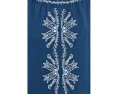 Petite 3/4 Sleeve Woven Top with Embroidery
