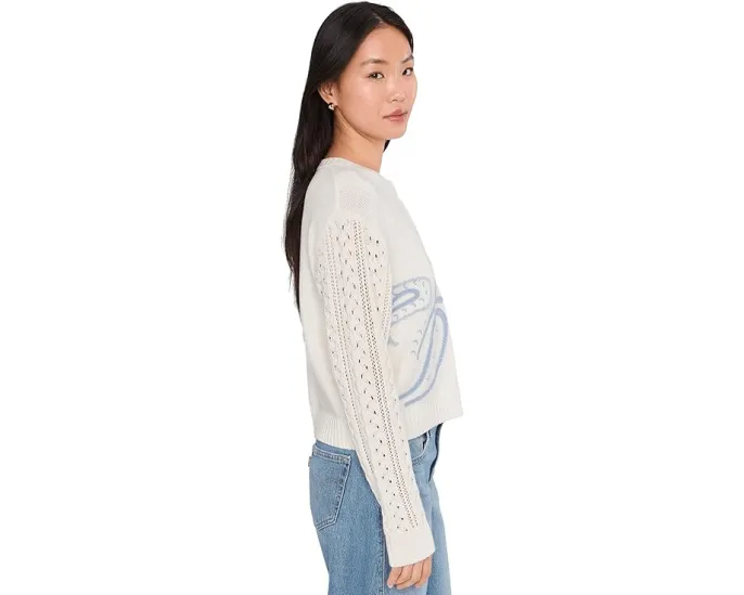 Splendid укороченный жаккардовый кардиган Gracie Jaquard с вышивкой