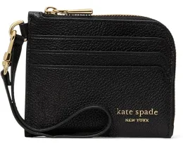 Картхолдер на запястье Devin из шагреневой кожи для монет и карт Kate Spade New York