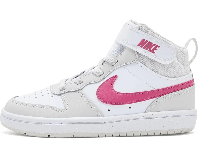 Кроссовки Nike Kids Court Borough Mid 2 для младших детей с застежкой на липучке